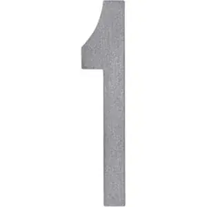 Superprijs Intersteel huiscijfer nr. 1 150mm rvs