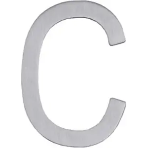 Intersteel huisletter C 100mm rvs Laatste Versie