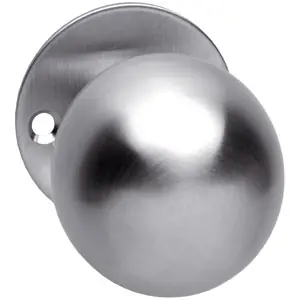 Seizoensaanbieding Intersteel knop bol vast op rozet 2mm rvs