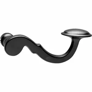 Betaalbaar Intersteel deurklink Posthoorn mat zwart
