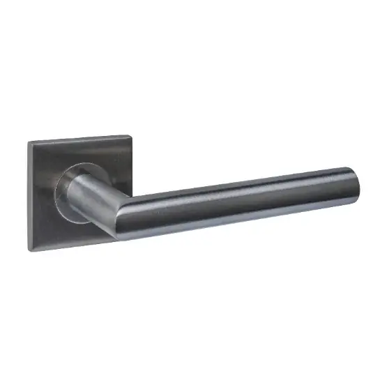 Intersteel deurklink Q 04 op rozet verdekt 53x53x6mm PVD antraciet Favoriet