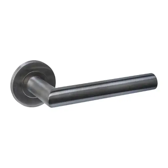 Intersteel deurklink Q 01 op rozet verdekt ø52x6mm PVD antraciet Betrouwbaar