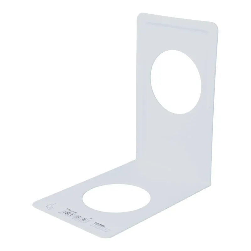 Hete Deal Boekensteun hoek 120×130 mm wit gelakt