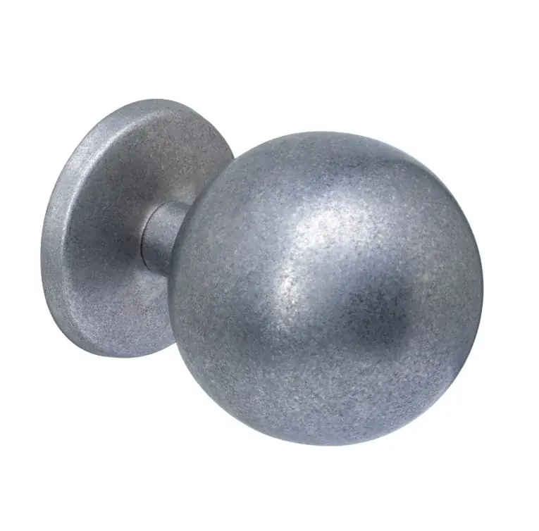 Intersteel voordeurknop bol ø75mm éénzijdige montage rvs getrommeld Snelle Levering