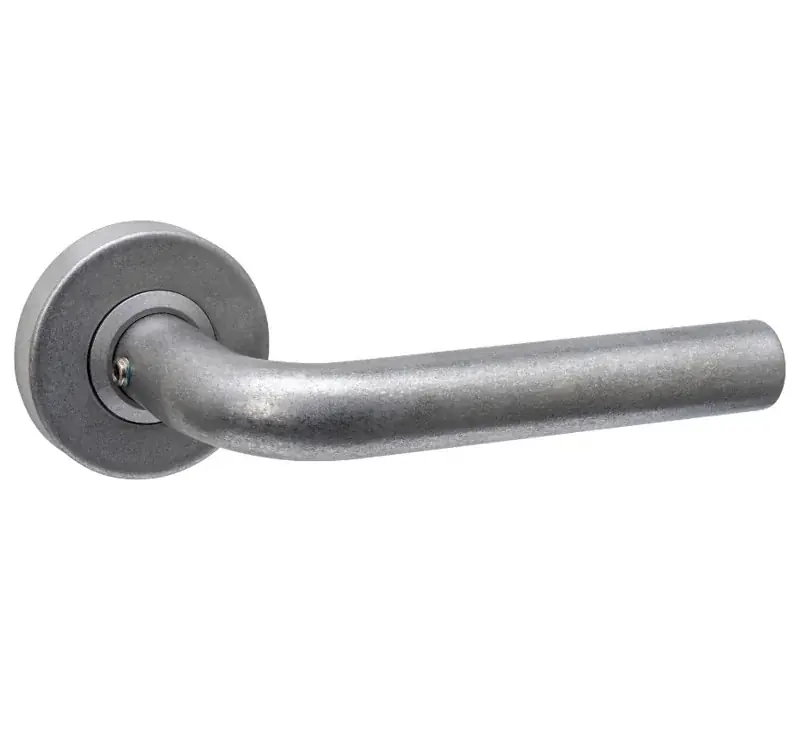 Intersteel enkele deurklink Luzern op rozet verdekt ø53x10mm rvs getrommeld Nu Kopen