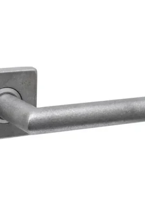 Beperkt Aanbod Intersteel enkele deurklink Jura op rozet verdekt 53x53x10mm rvs getrommeld