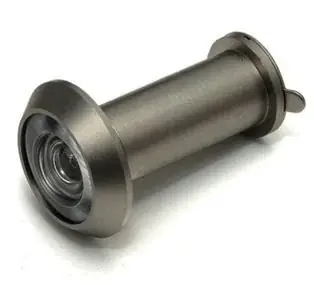 DX Deurspion 200° massief messing rvs finish Direct Verzonden