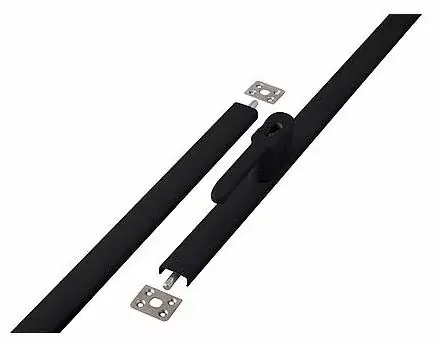 Gereduceerde Prijs DX Espagnolet-sluiting opbouw SKG2 links & rechts toepasbaar 530 – 2500 mm zamak zwart