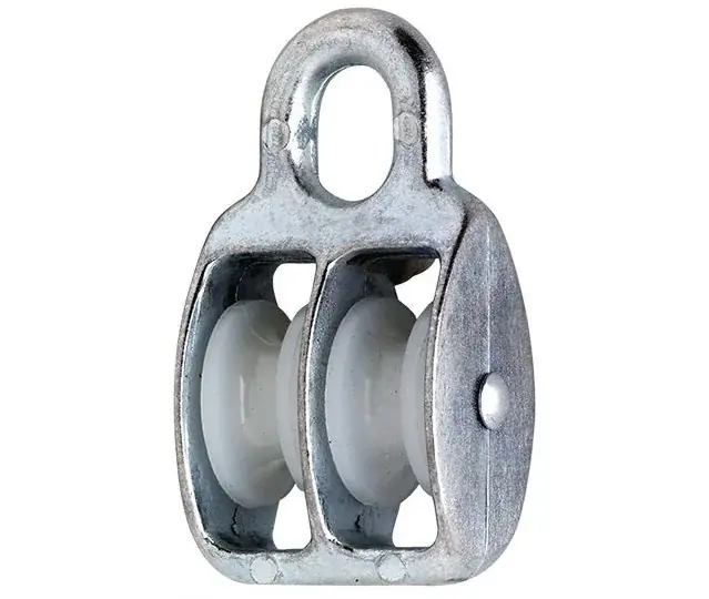 Laatste Versie DX Katrol nylon wiel duplex 6×20 mm verzinkt