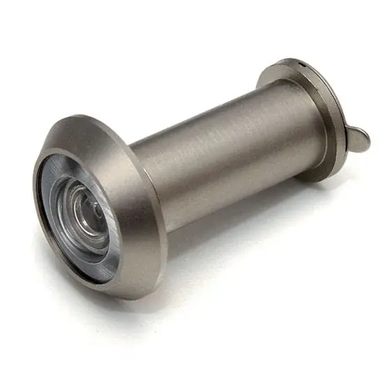 Lage Prijs DX Deurspion 200 ° voor deurdikte 35-55 rvs finish