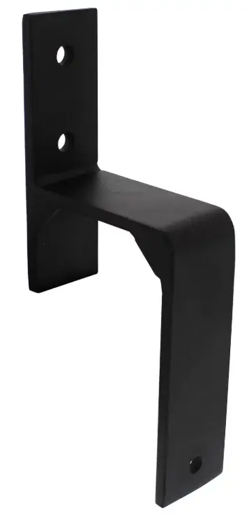 Fabrieksprijs Intersteel 1 wandsteun tbv parallel geplaatste schuifdeuren mat zwart