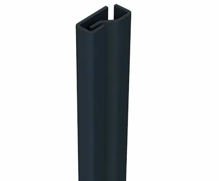 SecuStrip anti-inbraakstrip Plus binnendraaiend 2300 mm voordeur zwartgrijs Premium