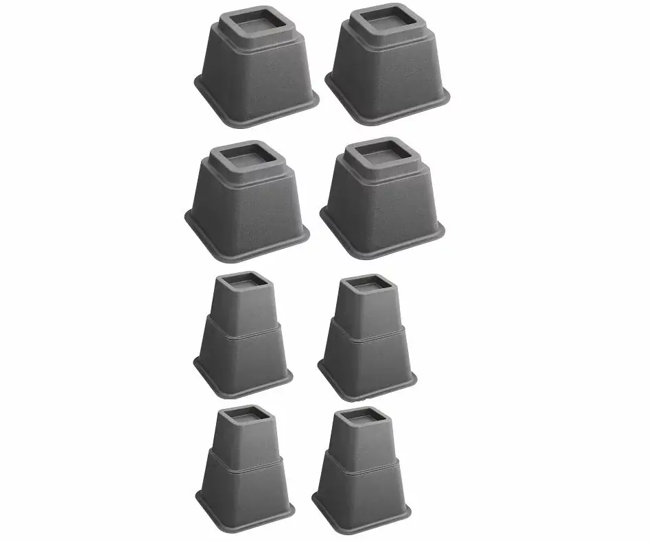 Koopje SecuCare bed/meubelverhoger 80/130/210 mm zwart