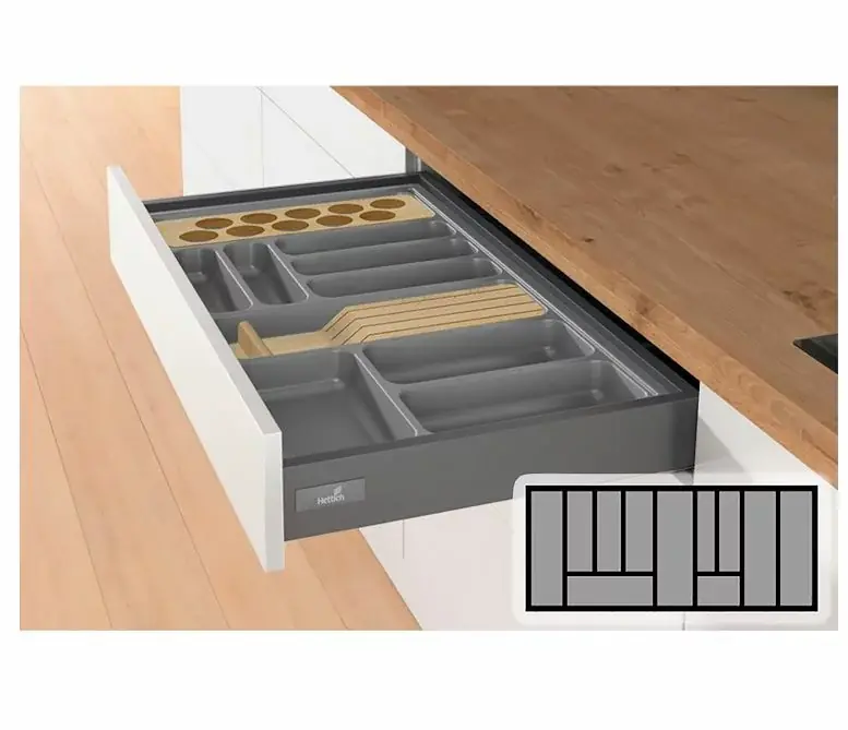Lage Prijs Bestekbak d 370-440mm – b 1091-1150mm antraciet