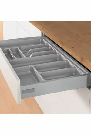 Aanbieding Bestekbak d 370-440mm – b 201-250mm zilverkleurig