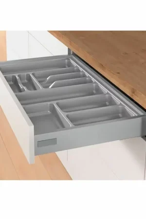 Bestekbak d 370-440mm – b 251-300mm zilverkleurig Flitsaanbieding