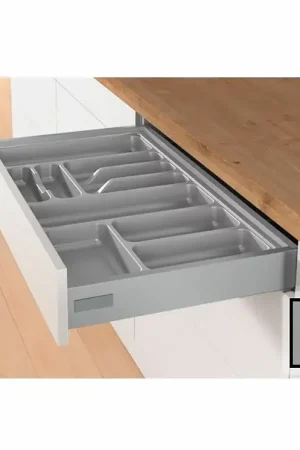 Snelle Levering Bestekbak d 370-440mm – b 401-450mm zilverkleurig