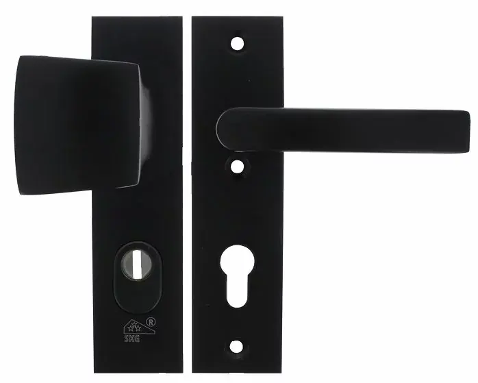Starx veiligheidsbeslag kortschild PC72 SKG3 met kerntrekbeveiliging greep/kruk zwart Speciale Aanbieding