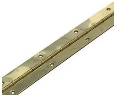 Favoriet DX Pianoscharnier vermessingd 480×32 mm