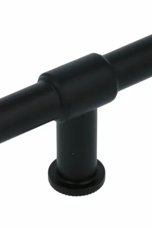 T-greep zwart 75 mm Goedkoop