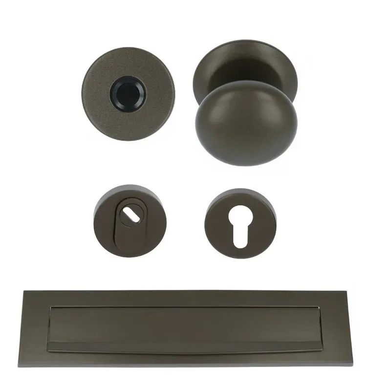 Voordeurset SKG3 LB65V donker brons Premium