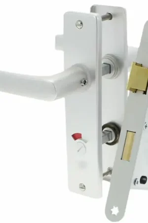 Hoge Kwaliteit Nemef toilet-badkamer slot 1264 Met Beslag kortschild aluminium 63/8