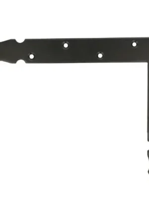 Gereduceerde Prijs Luikhoek rechts 30 cm rustica staal zwart