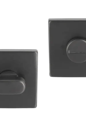 Differnz wc-sluiting vierkant gunmetal Nieuw