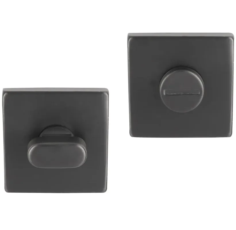 Differnz wc-sluiting vierkant gunmetal Nieuw