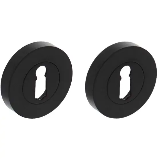 Intersteel sleutelrozetten verdekt ø52x10mm met nokken zwart Premium