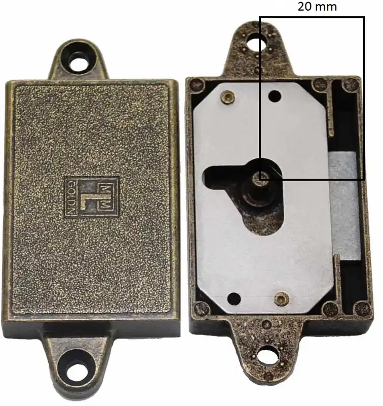 Rechtstreeks Van De Fabrikant Meubelslot 20 mm links brons