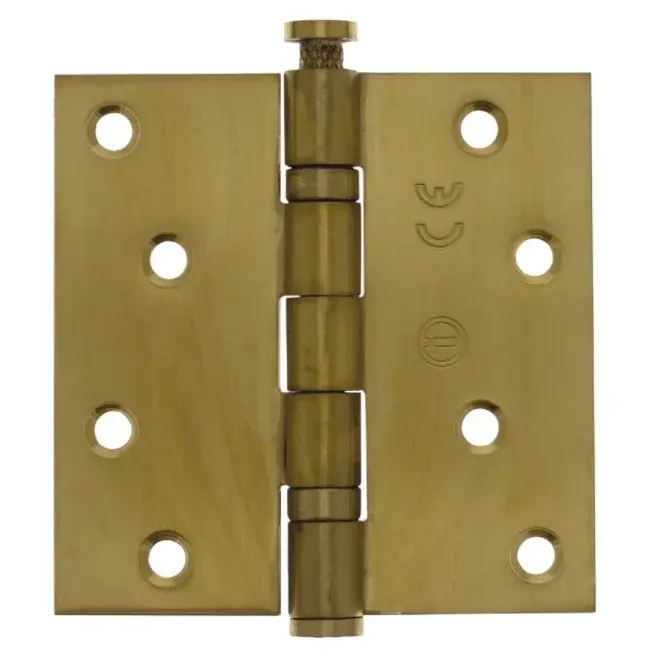 Lage Prijs Intersteel kogellagerscharnier 89×89 mm rechte hoek PVD messing mat