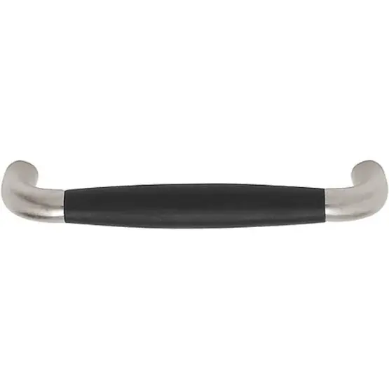 Meubelgreep TIMELESS MG1932-128 mat nikkel/ebbenhout 128 mm Premium