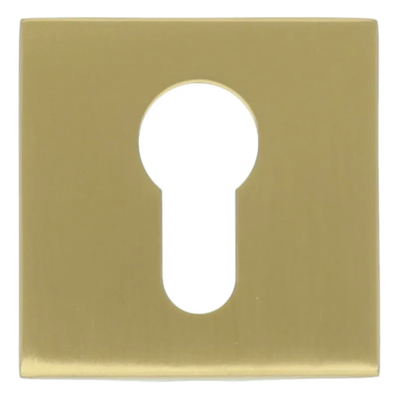 PC-Plaatje vierkant 53x53x10 PVD mat goud Op = Op