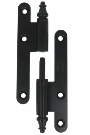 Betaalbaar Paumellescharnier met vaaskop 110 x 55 x 3 mm links zwart