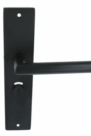 Deurklink Basis Rond zwart Op langschild WC63/8 Beste Prijs