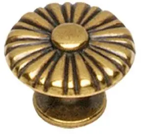 Intersteel knop rond/zon 25 mm gebruineerd Gecertificeerd