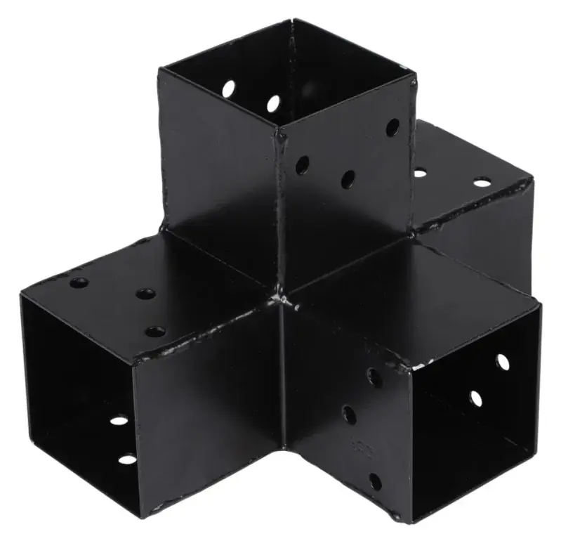 Veilige Betaling Starx paalverbinder type-X 70×70 mm zwart