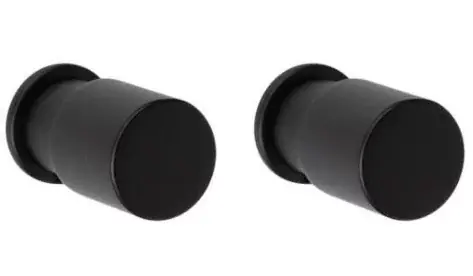 Snelle Levering Set van 2 haken PIET BOON PB25 mat zwart