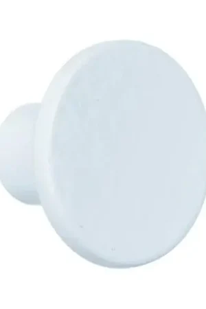 Weekendaanbieding Knop zamak 26 mm wit