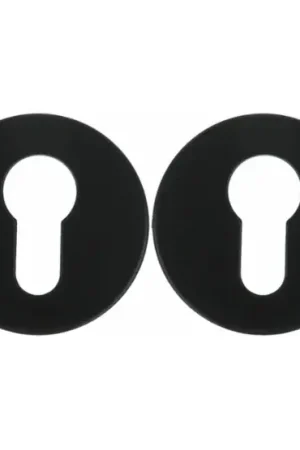 2 PC-plaatjes Rond ø53×9 mm zwart Favoriet