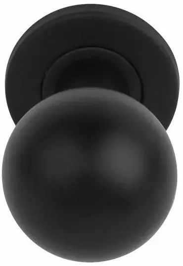 Knopkruk BASICS LB501PD Draaibaar op rozet mat zwart Laatste Kans