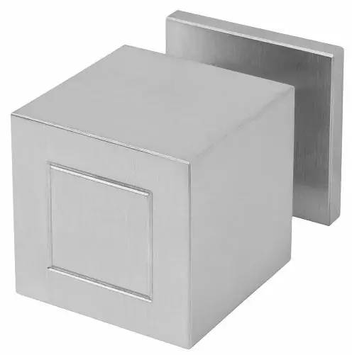 Knopkruk SQUARE JB200PD ongeveerd op rozet mat rvs Fabrieksprijs