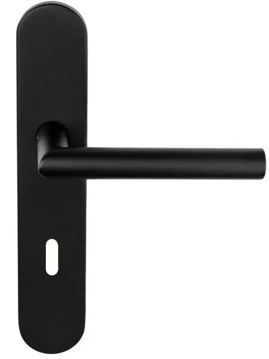 Gratis Retour Deurklink op schild SL72 BASICS LBII-19P13N72 mat zwart