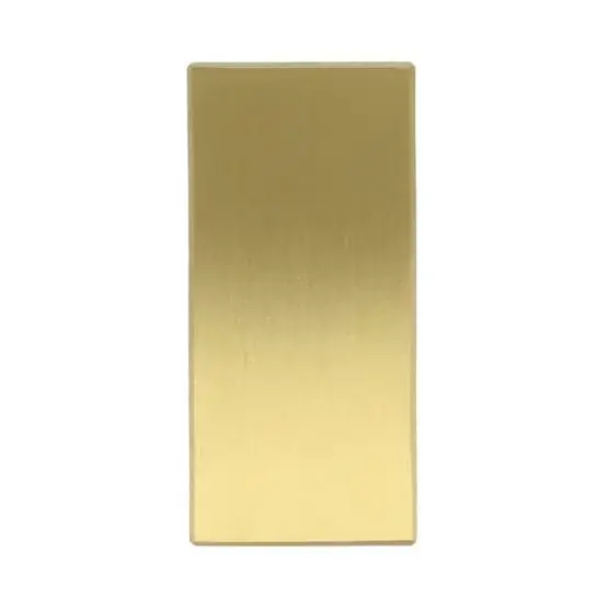 Gecertificeerd Blind plaatje SQUARE LSQB32 rechthoekig PVD mat goud