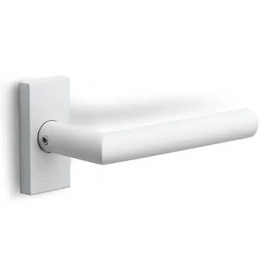 Deurklink BASICS LBII-19Q32G op rechthoekig rozet wit Premium
