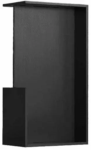Schuifdeur-/Inlaatkom LSQ160A40 deurdikte 40 mm mat zwart Exclusieve Aanbieding