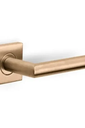 Aanbieding Deurklink BASICS LBII-19BSQR53 op geveerd rozet PVD licht brons
