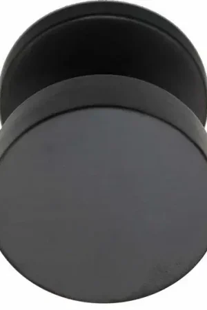 Voordeurknop BASICS LB503V Vast op rozet PVD gunmetal Op = Op