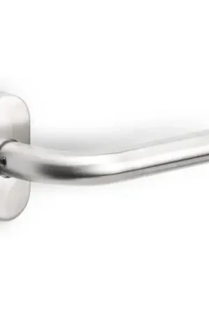 Aanbieding Deurklink BASICS LBIII-19B32G op ovale rozet mat rvs